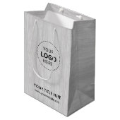 ミニマルなビジネス モダン ギフトバッグ (正面アングル)