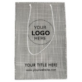 ミニマルなビジネス モダン ギフトバッグ (正面)