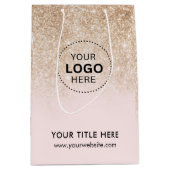 ミニマルなビジネス モダン ギフトバッグ (正面)