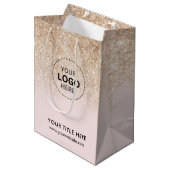 ミニマルなビジネス モダン ギフトバッグ (正面アングル)