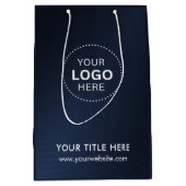 ミニマルなビジネス モダン ギフトバッグ (正面)