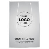 ミニマルなビジネス モダン ギフトバッグ (正面)