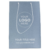 ミニマルなビジネス モダン ギフトバッグ (正面)