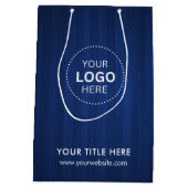 ミニマルなビジネス モダン ギフトバッグ (裏面)