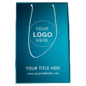 ミニマルなビジネス モダン ギフトバッグ (正面)