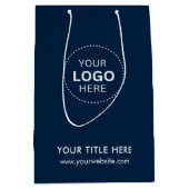 ミニマルなビジネス モダン ギフトバッグ (正面)