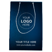 ミニマルなビジネス モダン ギフトバッグ (裏面)