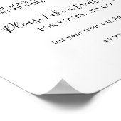 ミニマルなビスケットバーの犬のおやつ ウェディングギフトポスター ポスター (角)