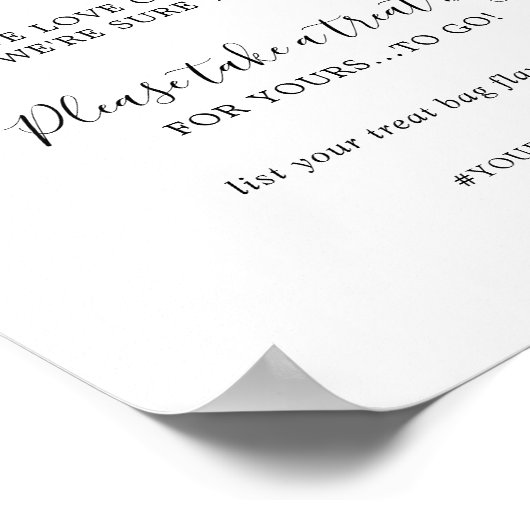 ミニマルなビスケットバーの犬のおやつ ウェディングギフトポスター ポスター (角)