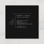 ミニマルなピアニスト音楽先生 コーリングカード (裏面)