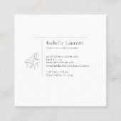 ミニマルなピアニスト音楽先生 コーリングカード (裏面)