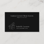 ミニマルなピアニスト音楽先生 名刺 (正面)