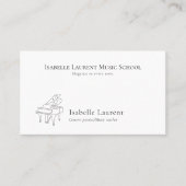 ミニマルなピアニスト音楽先生 名刺 (正面)