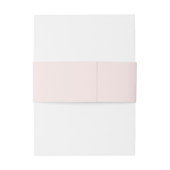 ミニマルなピンクのローズモノグラム結婚ズ 招待状ベリーバンド (裏面例)