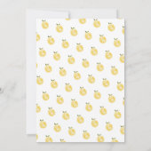 ミニマルなピンクレモネード ベイビー シップアンドシー 招待状 (裏面)