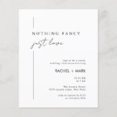 ミニマルなファンシーNothing Just Love Photo Qr Code チラシ (正面)