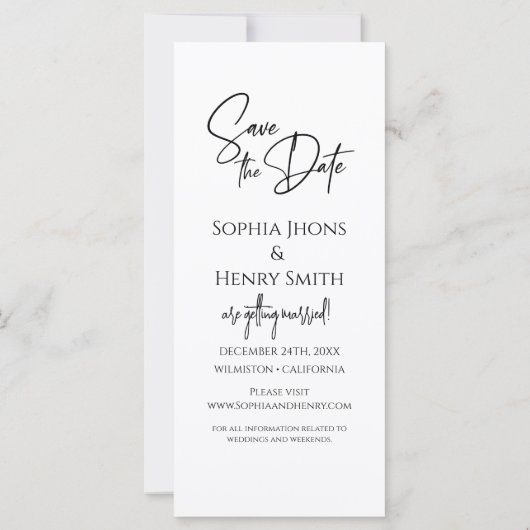 ミニマルなフィルムストリップフォトブース日付を保存 (裏面)