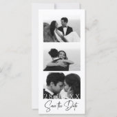 ミニマルなフィルムストリップフォトブース日付を保存 (正面)