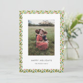 ミニマルなフェスティブ ハッピー ホリデー クリスマス フォト (スタンド正面)