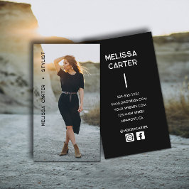 ミニマルなフルフォトシンプル 名刺