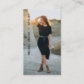 ミニマルなフルフォトシンプル 名刺 (正面)