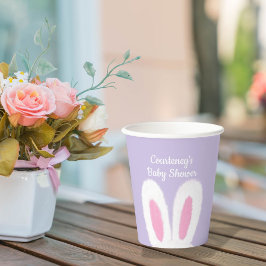 ミニマルなフワフワフワのバニーシャワー 紙コップ