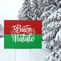 ミニマルなブオナターレ イタリアン クリスマス