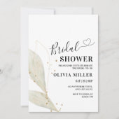 ミニマルなブライダルシャワーモダン招待 招待状 (正面)