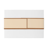 ミニマルなブラウンとベージュパーソナライズされた卒業 招待状ベリーバンド (裏面例)