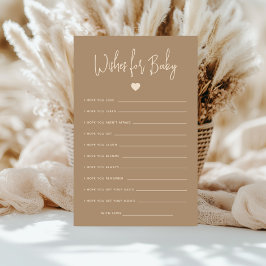 ミニマルなブラウンジェンダーがベビーの願いを明らかにする