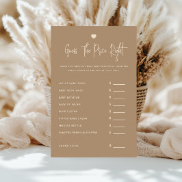 ミニマルなブラウンジェンダーが価格を推測する