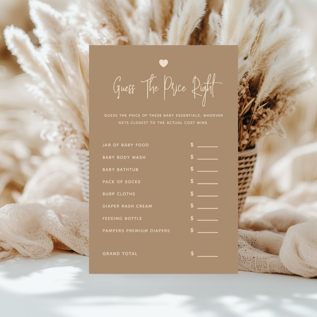 ミニマルなブラウンジェンダーが価格を推測する (クリエイターアップロード済み)