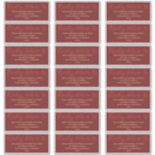 ミニマルなブラシスクリプト&エレガンスゲストアドレス シール (正面)