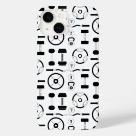 ミニマルなブラックジム設備 Case-Mate iPhone 14ケース