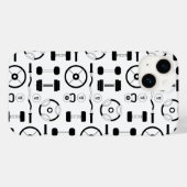 ミニマルなブラックジム設備 Case-Mate iPhoneケース (裏面 (横))