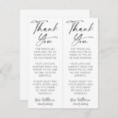 ミニマルなブラック&ホワイトのフォトブースのお気に入りインサート エンクロージャーカード (正面/裏面)