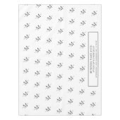 ミニマルなブラック&ホワイトビジネスロゴクラフトショー テーブルクロス (正面)