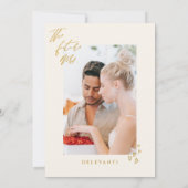 ミニマルなブランチ & バブル シャンパン ブライダル シャワー 招待状 (裏面)