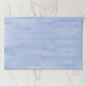 ミニマルなブルースカイ抽象芸術かわいい紙ランチョンマット ペーパーパッド (正面)