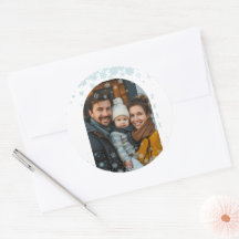 ミニマルなブルースノーフレークのアーチ写真