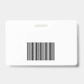 ミニマルなブルーナースRN病院写真ID バッジ (Back)