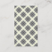 ミニマルなブロガー[黒及びクリーム(白を離れて)] 名刺 (裏面)