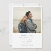 ミニマルなブーゼ食べ物の悪いダンスの動結婚き セーブザデート (正面)