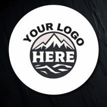 ミニマルなプレーンカスタムビジネスラウンドロゴ