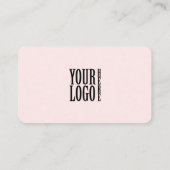 ミニマルなプロフェッショナル企業ロゴQRコード 名刺 (裏面)