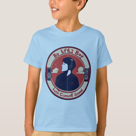 ミニマルなヘッドフォン調和Tシャツ Tシャツ (正面)