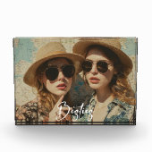 ミニマルなベスティーズ友情ワンフォトブロック フォトブロック (正面)