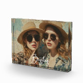 ミニマルなベスティーズ友情ワンフォトブロック フォトブロック (右)