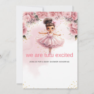 ミニマルなベビーシャワー招待状 編集可能 ニュートラル 招待状