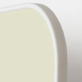 ミニマルなベージュとホワイトモノグラモダンム ピックルボールラケット (左詳細)